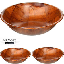 Vintage Woven Fruit Snack Dessert Salad Wooden Serving Kitchen Bowl 15CM to 30CM