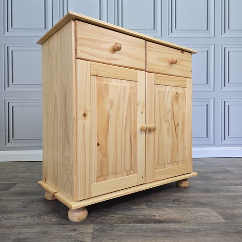 Rustic pine sideboard - rustic, door