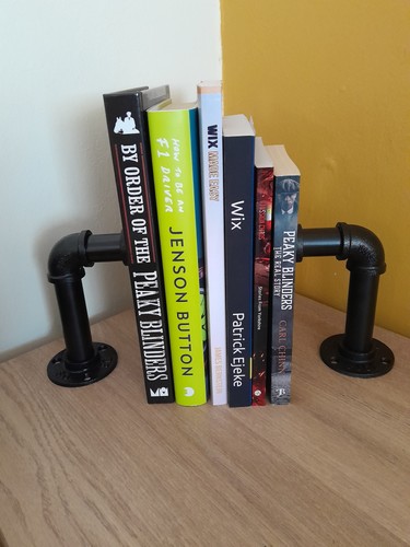 Industrial pipe book ends - industrial,