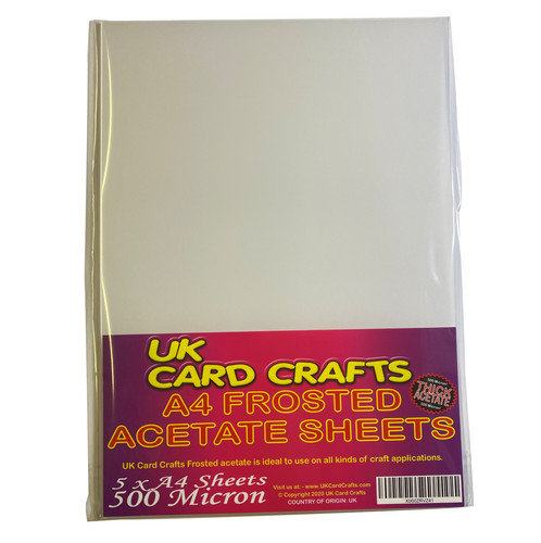 Frosted opaque acetate - a4,