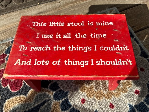Vintage child step stool - vintage, stool,