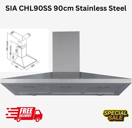 Sia chl90ss 90cm stainless - chl90ss,