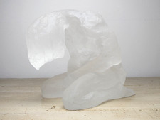 Vintage Brutalist Modernist Abstract Female Sculpture Glass Resin. Steve Yeates