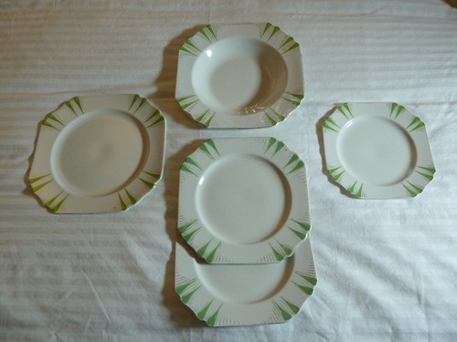 Vintage art deco plates - ,