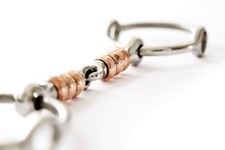 Loose Ring Gag with Copper Cherry Rollers