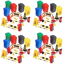  4 Sets Toy Road Signs for