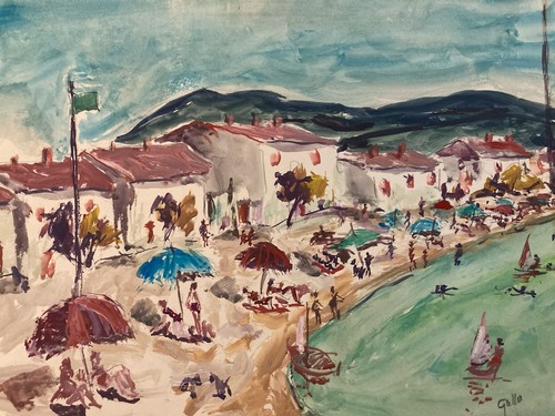 Original gallo painting beach - gallo,