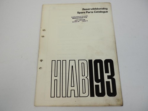 Hiab 193 loader crane parts - 193,