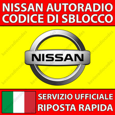 ✅NISSAN RADIO CODICE DI SBLOCCO JUKE MICRA NAVARA NOTE NV200 QASHQAI X-TRAIL✅