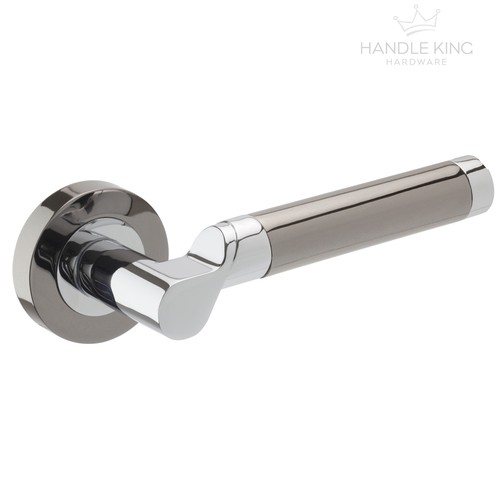 Black nickel door handles - nickel, set