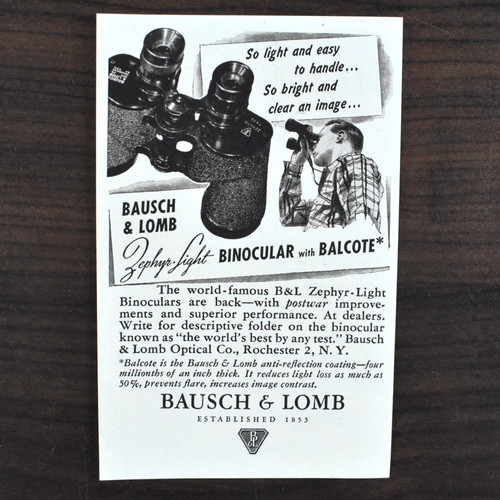 1946 bausch lomb - 1946, binoculars