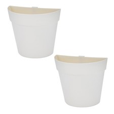  2 PCS Hanging Wall Flowerpot Wall-mounted Garden Pots and Planters for