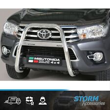 MISUTONIDA S/S HIGH FRONT A-BAR BULL/ NUDGE BAR 63MM FORTOYOTA HILUX MK8 16-20 