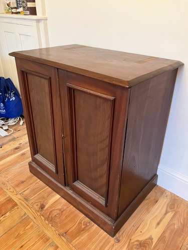 George mahogany linen press - george,