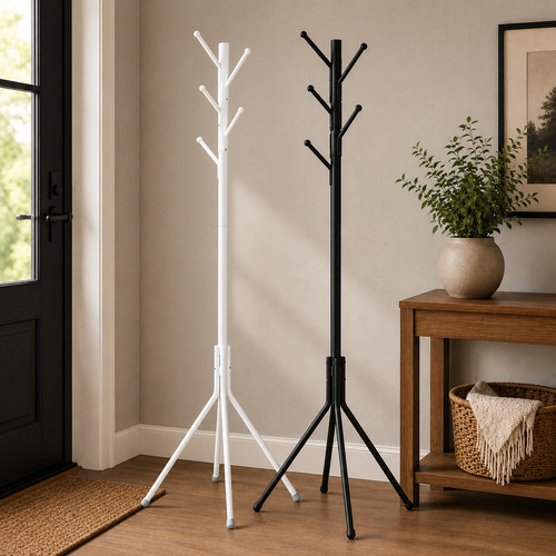Metal coat stand free - metal, standing
