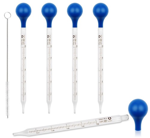 5pc 10ml glass - 10ml, graduated