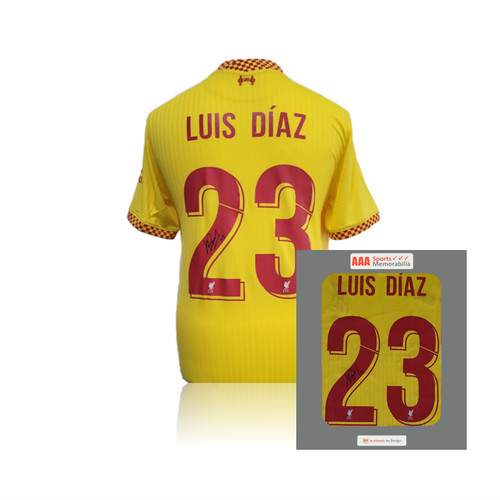 Luis diaz hand signed - hand,