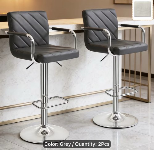 Bar stool set - 2,, adjustable