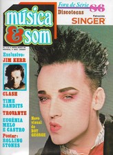 BOY GEORGE ROLLING STONES JIM KERR CLASH TIME BANDITS SEX PISTOLS PORTUGAL MAG86