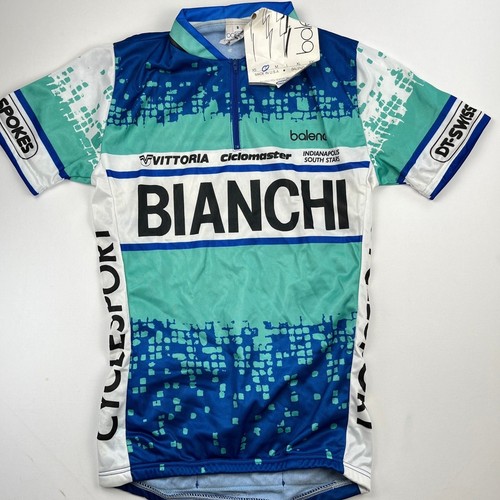 Vintage bianchi cycling jersey - vintage,