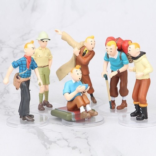 6pcs the adventures tintin - of,
