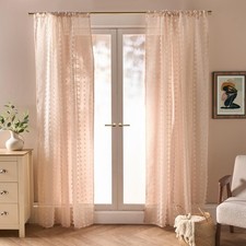 OHS Pompom Tufted Voile Net