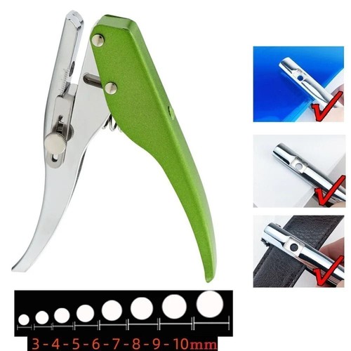 Single hole punch - single, handheld