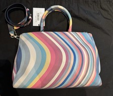 NEW Paul Smith Swirl Double Zip Tote Handbag With Shoulder Strap And Dust bag