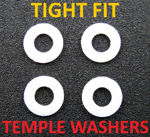 Tight fit temple - temple, washers