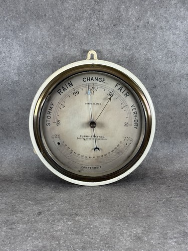 Victorian aneroid barometer - aneroid, by