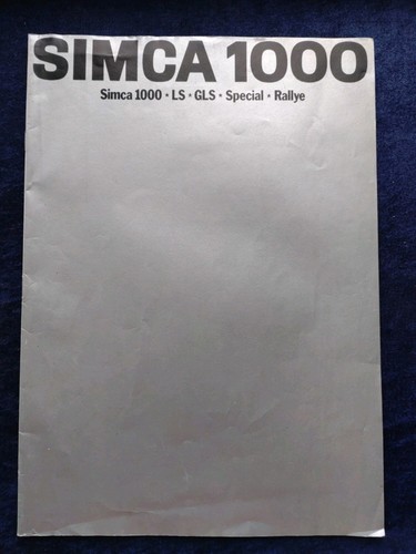 Simca 1000 gls - 1000, special