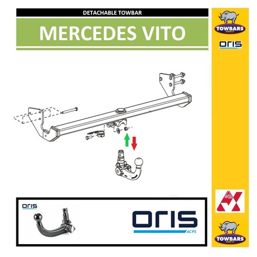Detachable swan neck towbar - detachable,