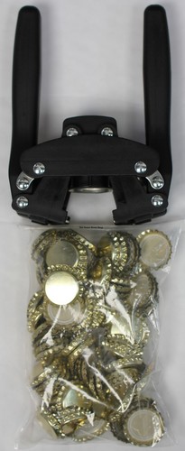 Black crown capper - black, 29mm