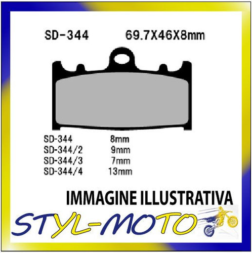 Front semi sintered brake - front, pads