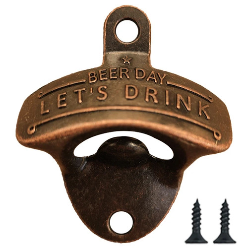 Wall mounted beer bottle - mounted,