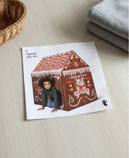 Christmas Gingerbread Kids Play Tent – Portable Indoor Outdoor Roleplay House