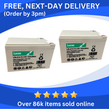 2X LUCAS AGM 12V 14Ah (15Ah)