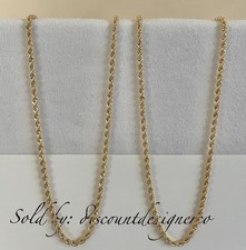 Solid 9ct Yellow Gold 2mm Rope Chain Necklace 18” Genuine Hallmarked & Gift Box