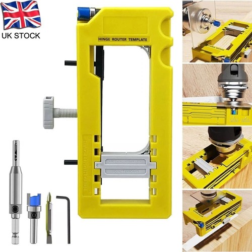 Door hinge routing jig - routing,