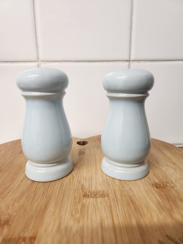 Denby blue linen tall salt - blue,