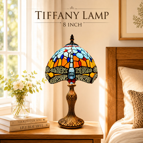 Tiffany dragonfly style - tiffany,