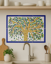 Ceramic tile mural - 12",