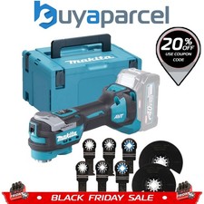 Makita TM001GZ02 40v XGT Brushless Starlock Multi Tool + 8pc Plunge Blade Set