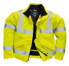 Portwest Hi Vis Bomber Jacket High Visibility Waterproof Coat Jacket Viz XXS-8XL