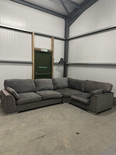 Large grey next corner sofa - grey,