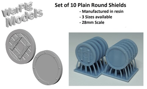 Shields x10 plain round - x10,