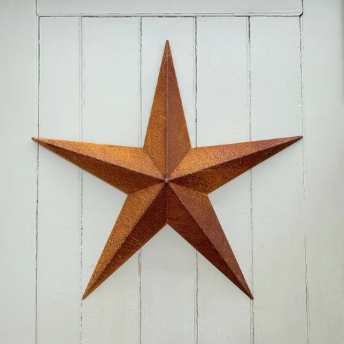 Large 62cm rusty metal barn - large,