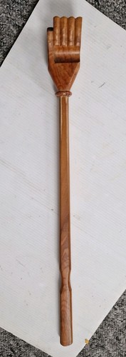Vintage handcarved hard - handcarved, wooden
