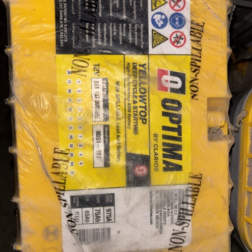 Optima yellow top battery - optima,