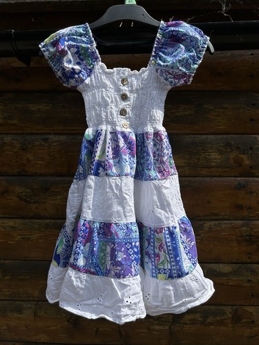 Girls white blue - girls,